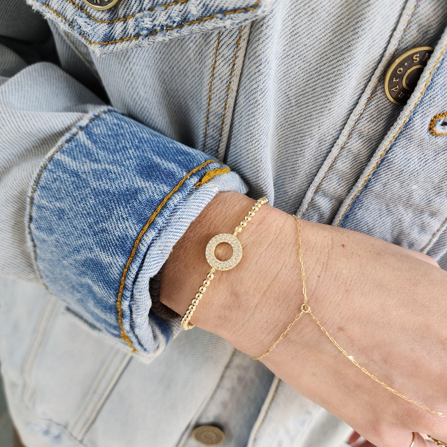 Gold Stack Bracelet, Gold Filled Bracelet, Boho Wrap Bracelet,