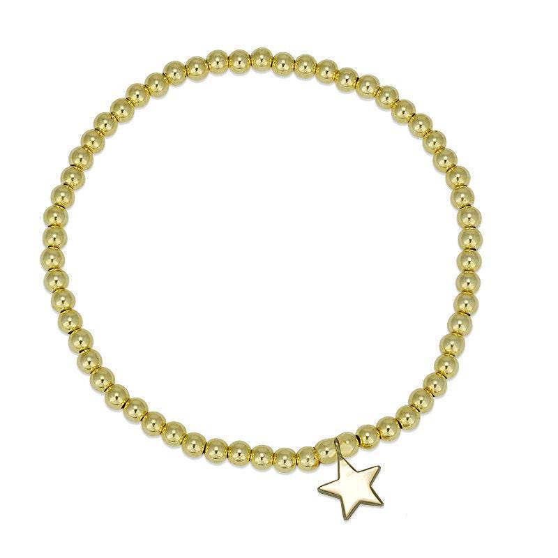 Celestial Stacking Bracelet - Star Pendant Gold Filled Jewelry - Everyday Wear Jewelry - Womans Charm Bracelet