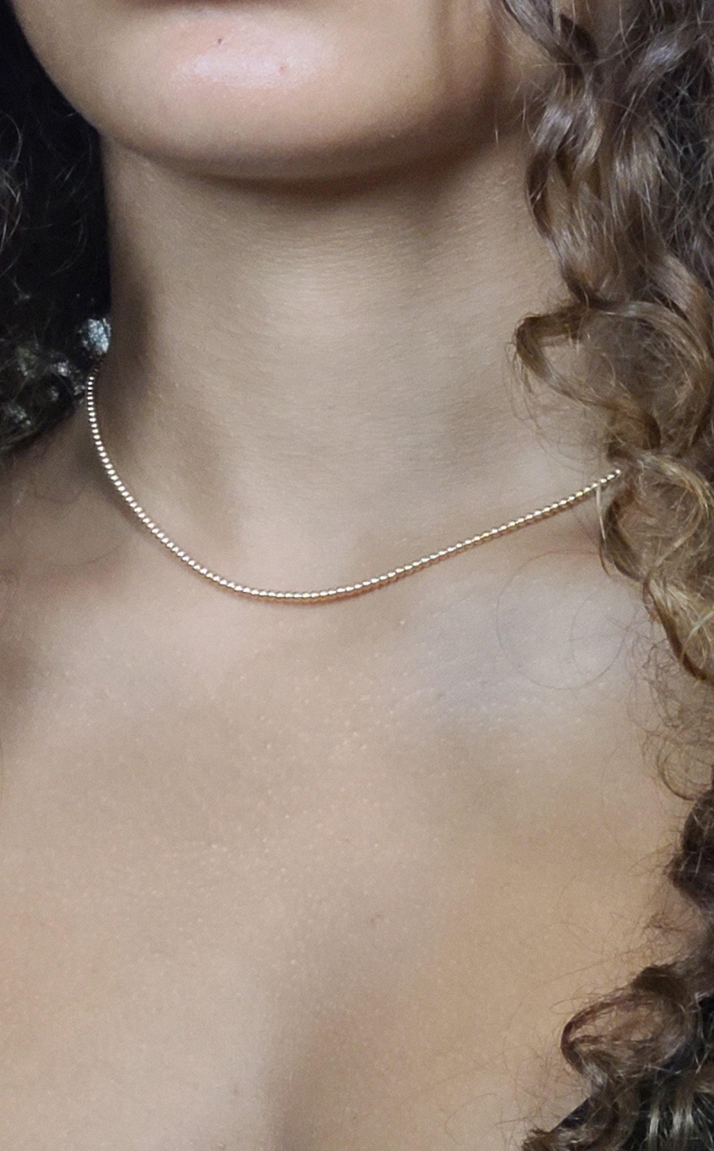 Dainty 2mm Gold Filled Beaded Necklace - Bohemian Layering Chain for Women - Bridesmaid Gift - Tarnish Free