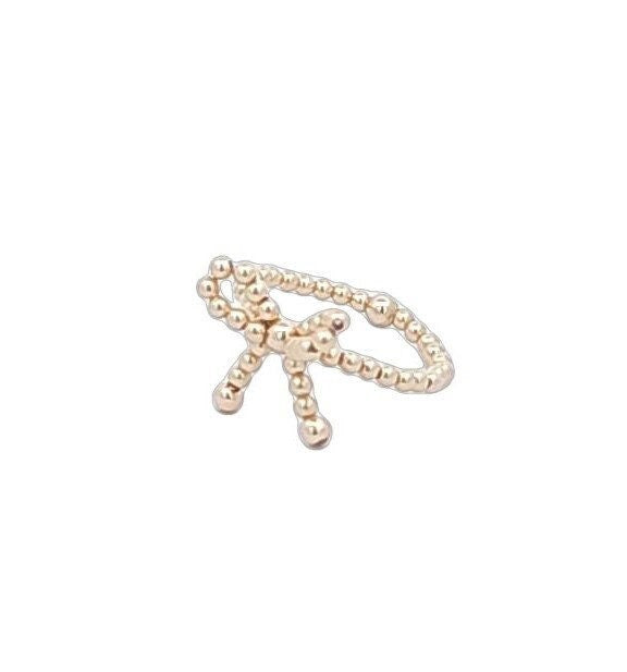 Gold Filled Stacking Ring Bow Design Stretch Fit Minimalist Style Tarnish Free Jewelry Perfect Gift for Her
