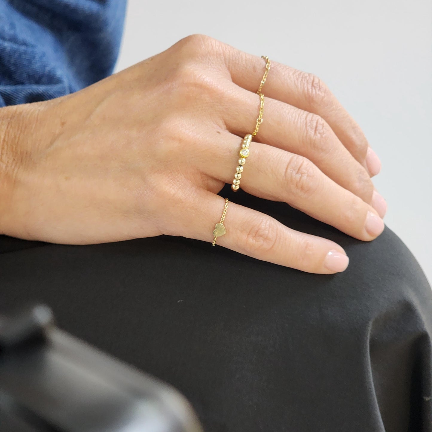 14kt Gold Filled Stacking Ring - Tarnish-Free Woman's Jewelry with 3mm Gold Filled Beads - Stretch for Perfect Fit