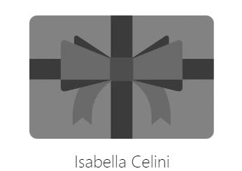 Isabella Celini Gift Card