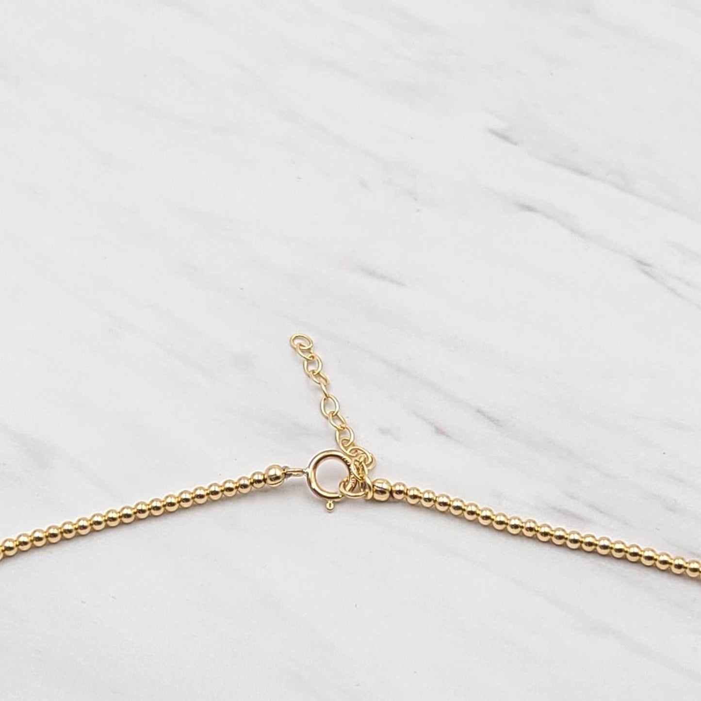 Dainty 2mm Gold Filled Beaded Necklace - Bohemian Layering Chain for Women - Bridesmaid Gift - Tarnish Free