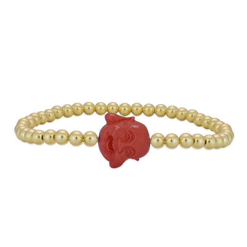 Buddha Pendant Bracelet - 14kt Gold Filled Spiritual Stackable Jewelry for Women