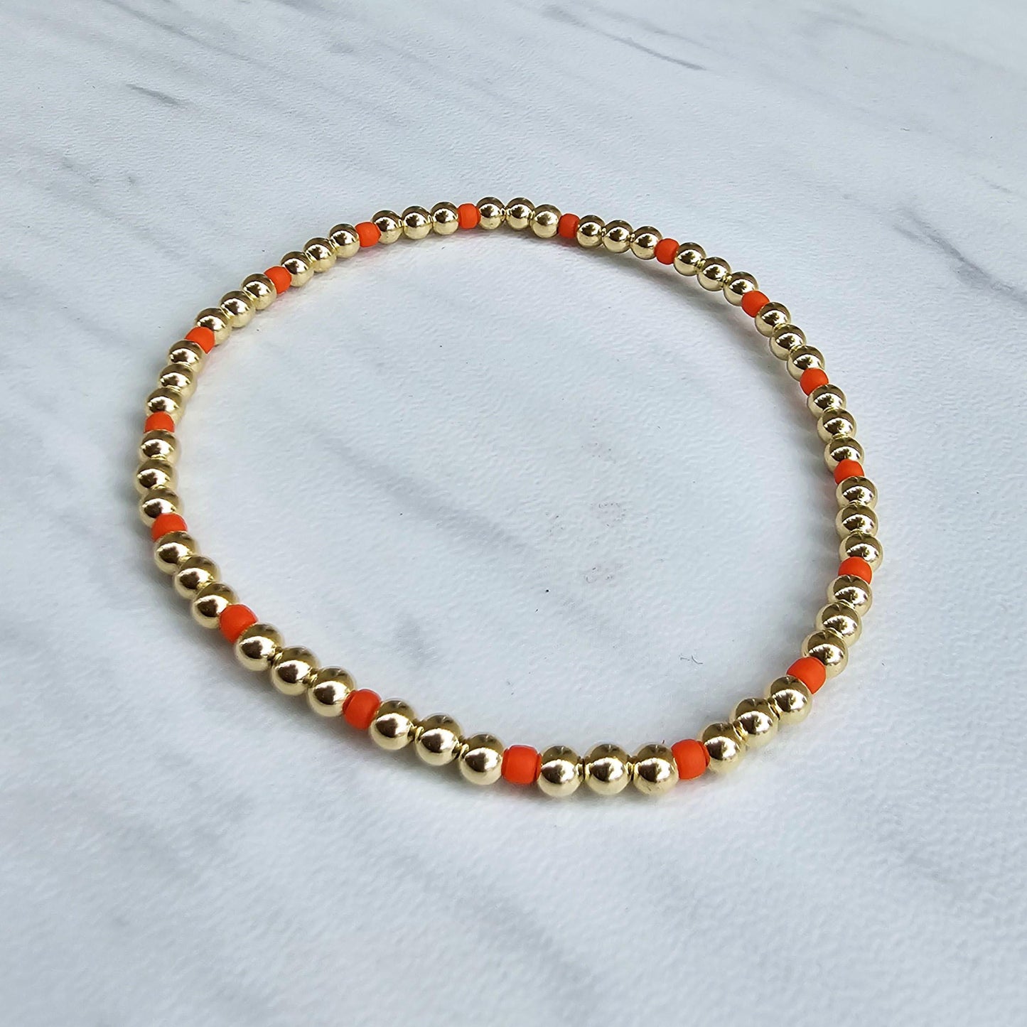 Colorful and Gold Filled Beads Personalized Bracelet Tarnish-Free Handcrafted Jewelry