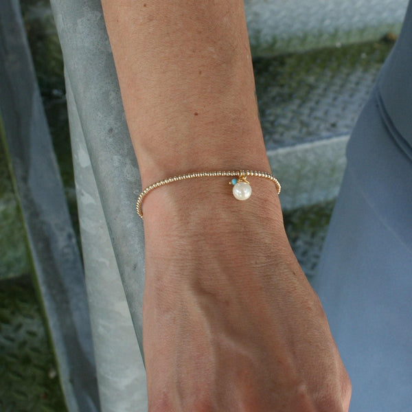 Pearl Bracelet, Silver Bracelet, Beaded Bracelet,