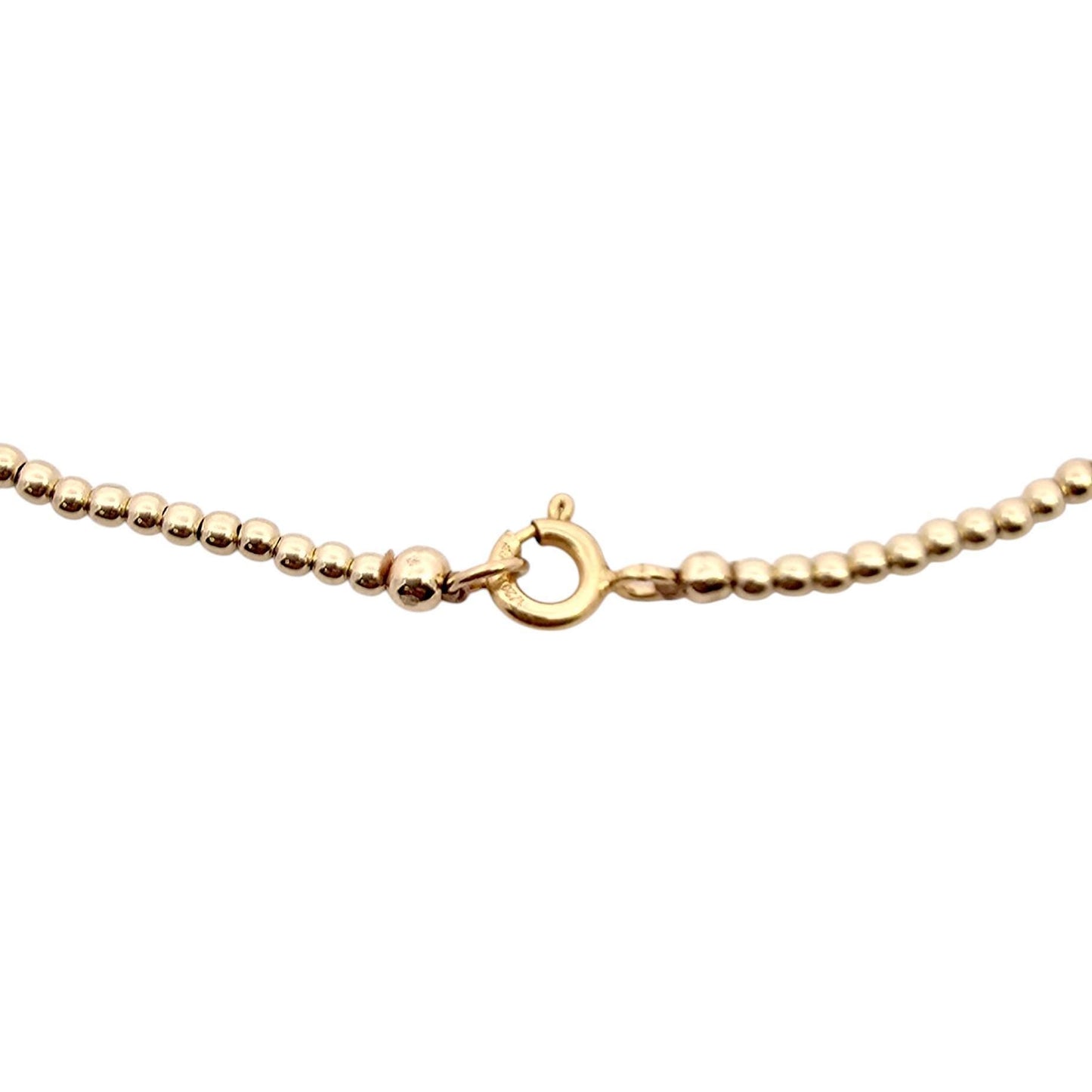 Dainty Gold Filled Beaded Necklace with Evil Eye Charm for Women by Isabella Celini, Tarnish Free Water Resistant Jewelry