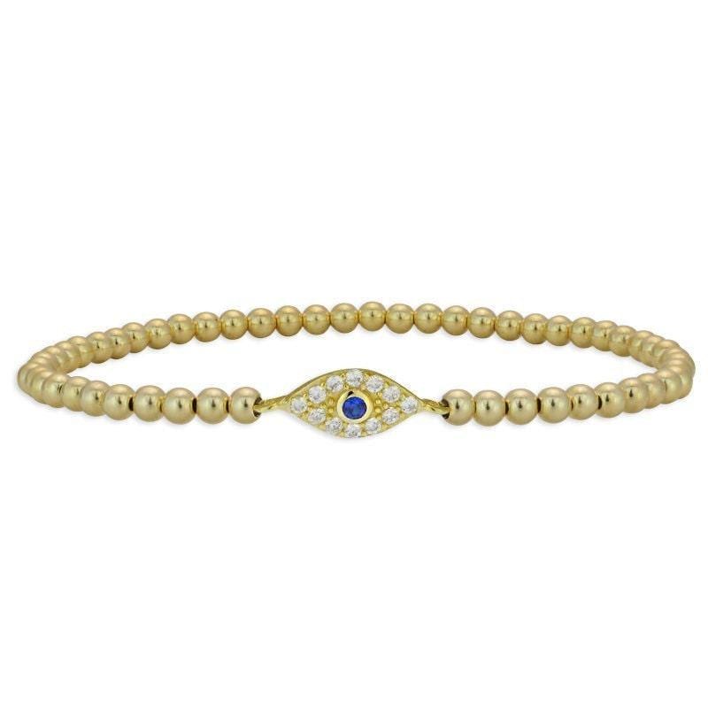 14kt Gold Filled Evil Eye Bracelet