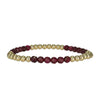 Gold Filled Gemstone Bracelet - Semi Precious Beads - Tarnish Free - Stackable - Ladies Jewelry