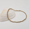 Gold Filled 2mm Beaded Bracelet - Boho  Hippie Style - Stretchy Cord for Layering - Tarnish Free and Waterproof