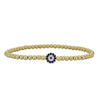 14kt Gold Evil Eye Protection Bracelet - Tarnish-Free Stacking Beaded Jewelry by Isabella Celini