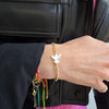 Pigeon Bracelet, Bird Bracelet, Beaded Charm Bracelet