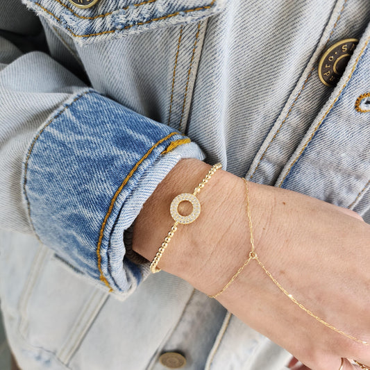 Gold Stack Bracelet, Gold Filled Bracelet, Boho Wrap Bracelet,