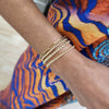 3mm Gold Filled Beaded Stretch Bracelet - Layering Jewelry for Women by Isabella Celini - Tarnish Free and Waterproof