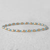 Gold Filled Stacking Bracelet - Non Tarnish Waterproof Glass Beaded Layering Jewelry