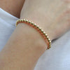 14kt gold filled jewelry, gold filled bracelet, beaded bracelet, tarnish free jewelry, tarnish free bracelet, stackable bracelet, stretch bracelet