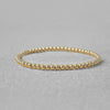 Bella 3mm Gold Filled Beaded Stretch Bracelet