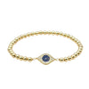 14kt Gold Filled Evil Eye Good Luck Bracelet with CZ Pendant for Stylish Stacking Set Tarnish Free Jewelry