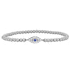 14kt Gold Filled Evil Eye Bracelet - Dainty Protection Stacking Bracelet Tarnish-Free for Women