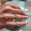 Gold Filled Stacking Ring  Bow Design  Stretch Fit  Minimalist Style  Tarnish Free Jewelry  Perfect Gift for Her