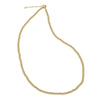 14kt Gold Filled 3 mm Necklace, Dainty Gold Filled Boho Beaded Hippie Jewelry, Tarnish Free Necklace