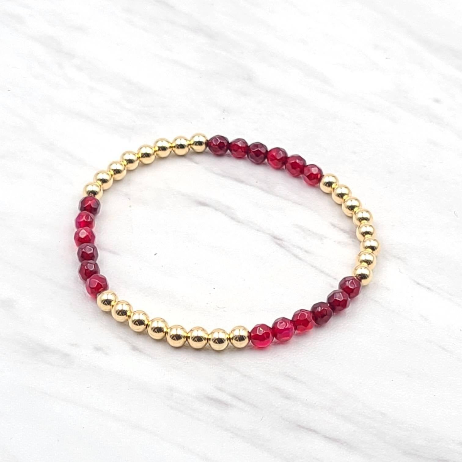 Gold Stack Bracelet, Boho Wrap Bracelet, Beaded Bracelet,