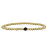 Handcrafted Gold Filled CZ Pave Bracelet - Boho Chic Womens Gift - Adjustable Stretch Design - Childrens Sizes Available