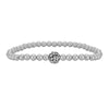 Cubic Zirconia Pave Ball Gold Filled Bracelet For Ladies Wear - Stretch Stacking Boho Chic Bracelet