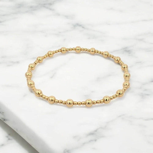 14kt gold filled jewelry, gold filled bracelet, beaded bracelet, tarnish free jewelry, tarnish free bracelet, stackable bracelet, stretch bracelet,