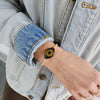 Evil Eye Protection Bracelet - Spiritual Good Luck Charm with Gold Filled Beads - Stretch Stackable Bracelet