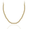 Dainty 4 mm Gold Filled Beaded Layering Necklace – Stylish Tarnish Free, Water Resistant Layering Necklace