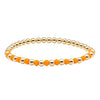 Colorful Stackable Gold Filled Beaded Bracelet - Waterproof Womens Jewelry