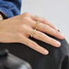 14kt Gold Filled Stacking Ring - Star Pendant Ring - Tarnish-Free Woman's Jewelry with 3mm Gold Filled Beads - Stretch for Perfect Fit