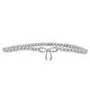 Gold Filled Bow Charm Stretch Bracelet with Cubic Zirconia Stones for Women - Stackable Beaded Design