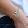 Evil Eye Bracelet, Gold Filled Bracelet , Good Luck Bracelet,