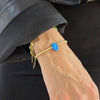 Gold Filled Beaded Opal Hamsa Bracelet, Hand Bracelet, Isabella Celini, Gold Filled Beads, Stretch Stacking Bracelet, Protection Bracelet