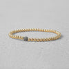 Handcrafted Gold Filled CZ Pave Bracelet - Boho Chic Womens Gift - Adjustable Stretch Design - Childrens Sizes Available