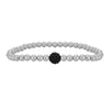 Cubic Zirconia Pave Ball Gold Filled Bracelet For Ladies Wear - Stretch Stacking Boho Chic Bracelet
