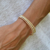 Gold Filled Bracelet, Stackable Beads Bracelet, 14kt Bracelet