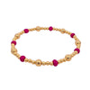 Dainty Stretch Bracelet 14k Gold Filled - Colorful Beads - Gift for Women - Tarnish Free Jewelry Stacking Bracelet