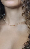 Dainty 2mm Gold Filled Beaded Necklace - Bohemian Layering Chain for Women - Bridesmaid Gift - Tarnish Free