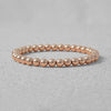 14kt Gold Filled 5mm Beaded Stacking Bracelet - Womens Stretchy Layering Gold-Filled Bracelet Tarnish-Free and Waterproof