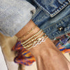Non Tarnish Gold Filled Beaded Bracelet - Handmade by Isabella Celini with 3 mm and 10x4 mm Beads