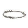 14kt Gold Filled Stacking Bracelet - 3mm and 5mm Sections Stretch Fit Tarnish-Free Ladies Beaded Jewelry