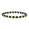 Gold Filled Stacking Bracelet with Faceted and Colorful Beads - 4mm  Stretch Layering Bracelet