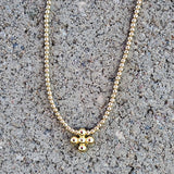 Gold Filled Beaded Cross Necklace