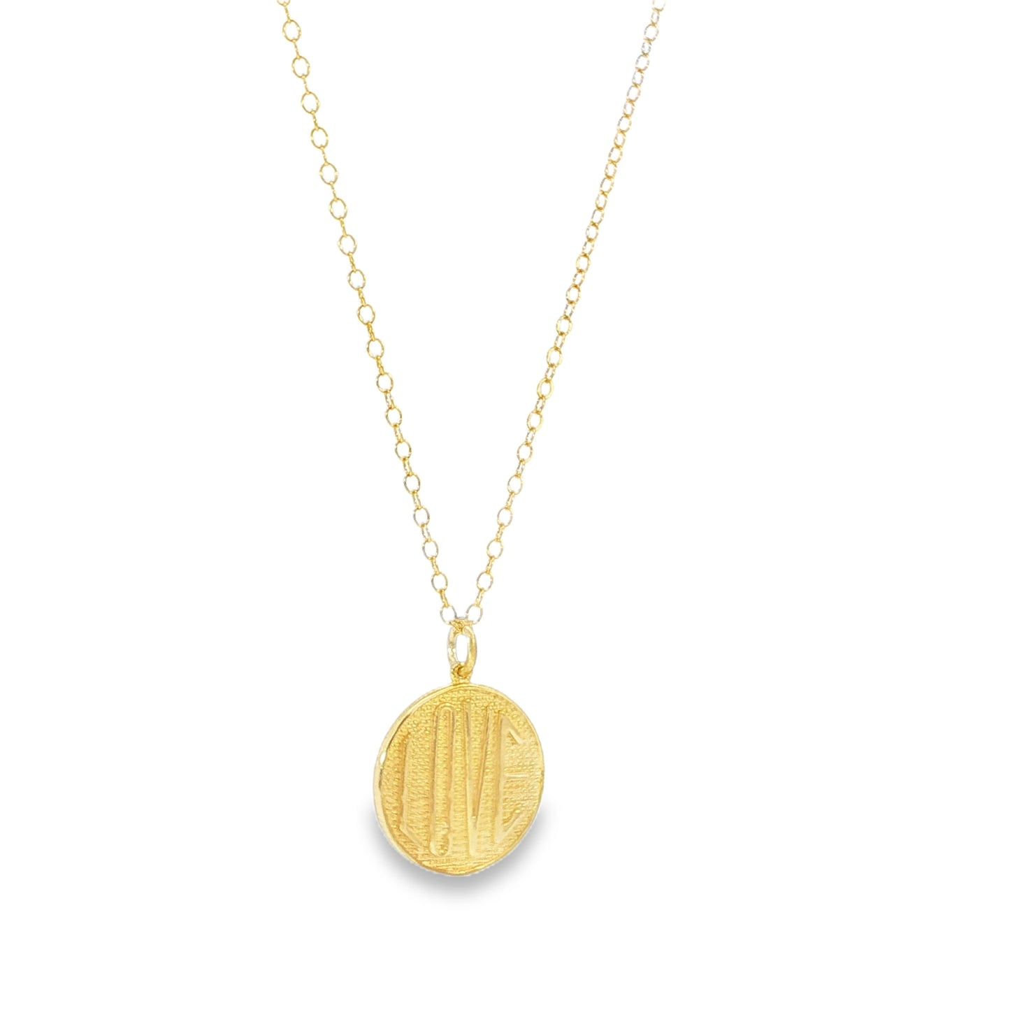Love Coin Pendant Necklace