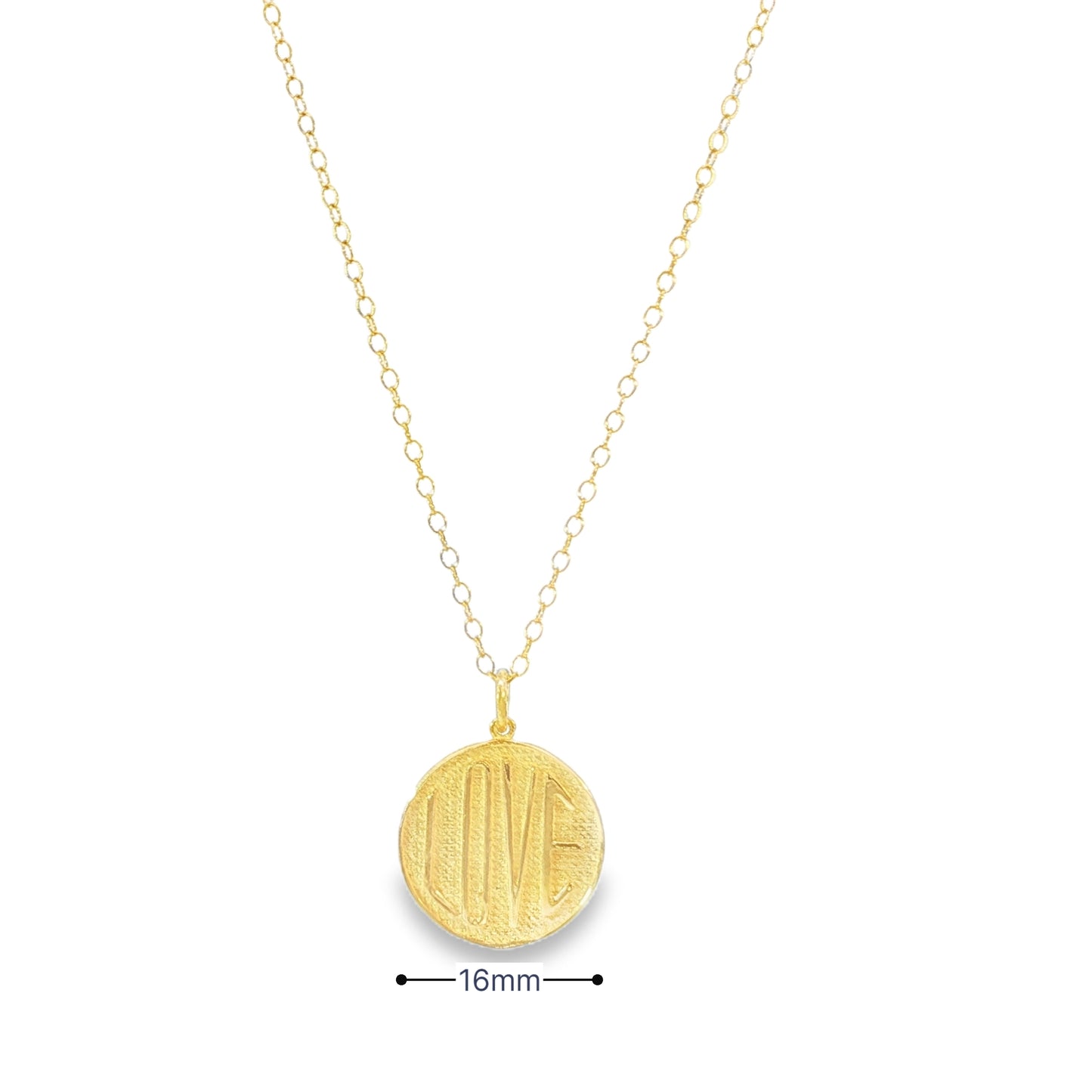 Love Coin Pendant Necklace
