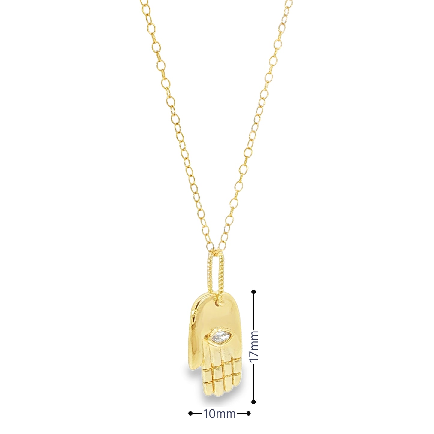 Hamsa Hand Pendant Necklace