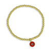 Gold Evil Eye Protection Bracelet for Women - Spiritual Stacking Stretch Evil Eye Charm